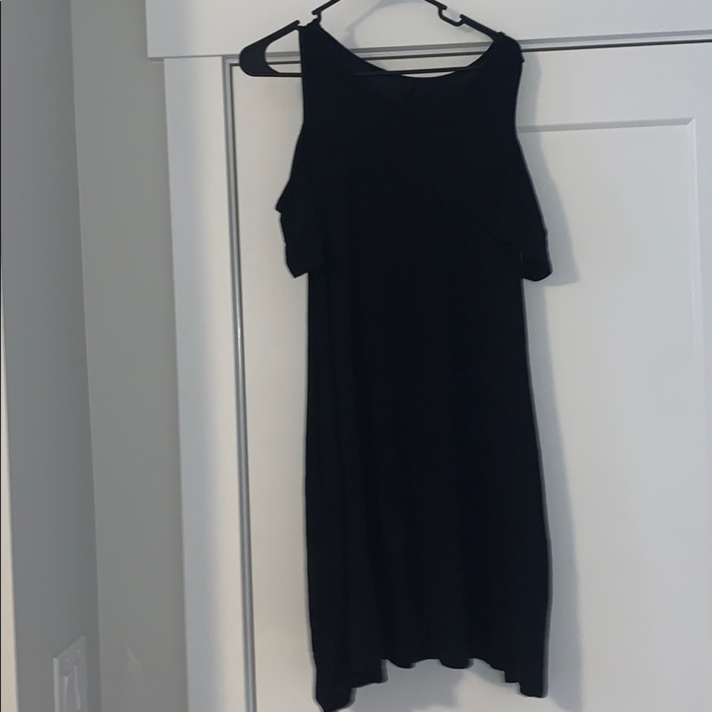 black off the shoulder dress